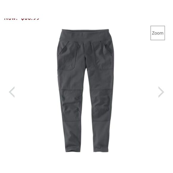 Carhartt FORCE LIGHTWEIGHT LEGGINGS in OYSTER GRAY womens large NWT - Picture 1 of 3